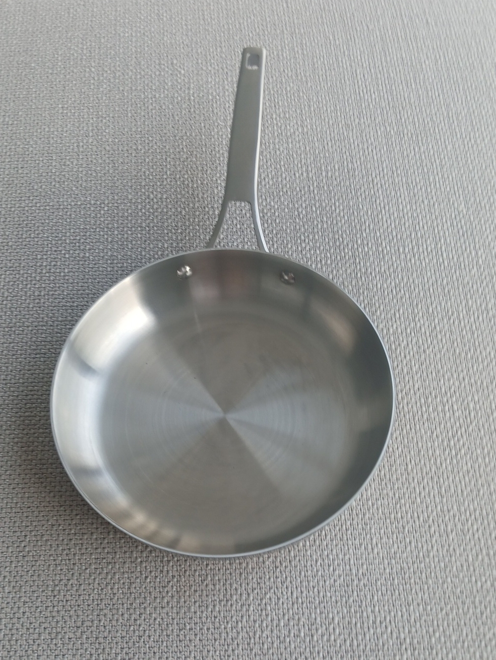 Calphalon Stainless Steel Skillet with Brushed Silver Finish